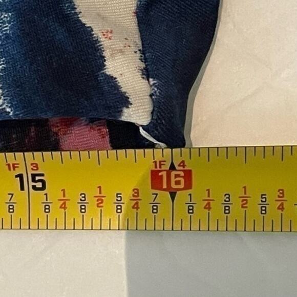 Valerie Stevens Navy Pink Boho Vacation Beach Tie Dye Maxi Skirt NWOT Size S - Picture 9 of 10